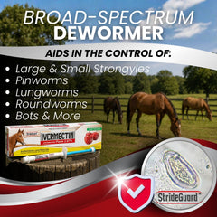 StrideGuard apple-flavored paste facilitates smooth administration.