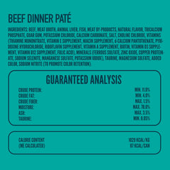 Strongheart beef dinner pate close-up highlighting silky texture