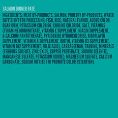 Strongheart Salmon Dinner Pate label showing USA-made quality and premium ingredients