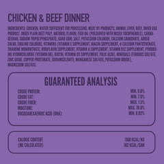 Serving bowl with Strongheart chicken and beef dinner for happy puppies.