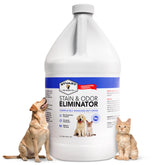 Stuart Pet Supply Co. Odor Eliminator bottle removes stains and odors effectively.