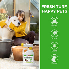 Stuart Pet Supply Co. yard odor eliminator applied via pump sprayer