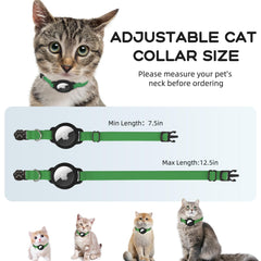 Sucegi AirTag Cat Collar with breakaway buckle for quick safety release