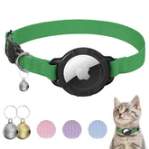 Sucegi AirTag Cat Collar emerald green with airtag holder for secure tracking