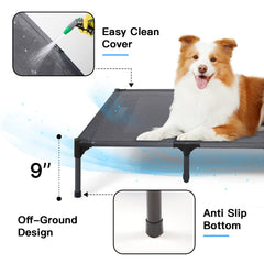 Suddus bed on non-slip feet kept steady on indoor flooring.