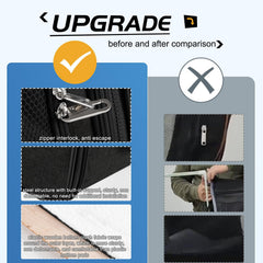 Suertree cat carrier zipper locks prevent escapes during transit.