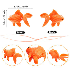 Sumind floating orange goldfish in aquarium creates lifelike movement
