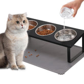 Summark upgraded elevated cat bowls tilt 15 degrees for comfortable feeding