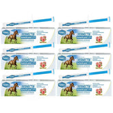 SUMOT Ivermectin horse paste apple flavored 6-pack packaging shown for easy dosing at the stable.