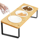 Sunhoo raised cat bowls angled design for comfortable feeding and reduced mess