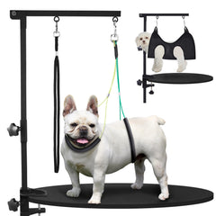 SUNMCCN dog grooming arm hammock supports small breeds during grooming sessions