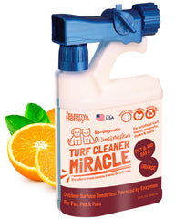Sunny & Honey outdoor turf cleaner bottle front with fresh citrus fragrance for yard freshness