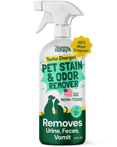 Sunny & Honey Turbo Pet Stain Remover bottle removing set-in carpet stains