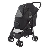 Sunny Sonny 4Wheels Pet Stroller front view for safe, comfortable dog or cat rides up to 33 lbs