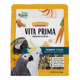 Sunseed Vita Prima pellets in a bowl provide balanced parrot nutrition.