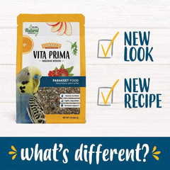 Sunseed Vita Prima serving bowl showcases variety of seeds and fruits supporting foraging.
