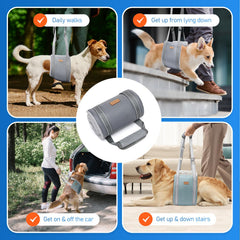 Sunsleek Dog Lift Harness adjustable straps provide a snug secure fit