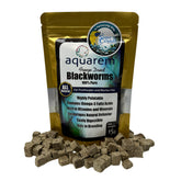 Super Cichlids freeze dried California blackworms in a pack, ready for quick feeding.