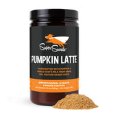 Super Snouts Pumpkin Latte bottle front, pumpkin formula for pets' digestion.