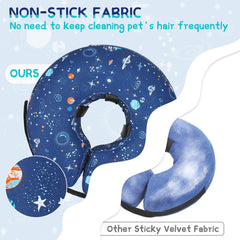 Supet adjustable donut collar with inner strap for secure fit