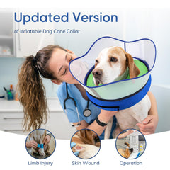 Supet donut collar detachable shield keeps pets safe from licking