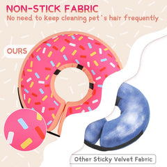 Supet donut collar uses non-stick fabric for easy cleaning and maintenance.