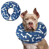 Supet inflatable dog cone collar after surgery showing gentle neck protection for healing