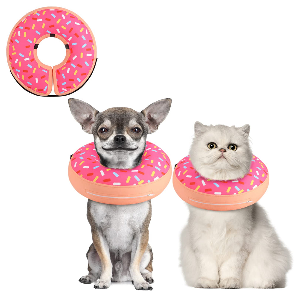 Supet inflatable dog cone collar on a small dog offers gentle protection during recovery.