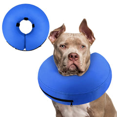 Supet inflatable dog cone neck donut protects the surgical area while allowing easy movement.
