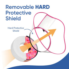 Supet raised sponge dog cone wide-view panel helps dogs stay aware.