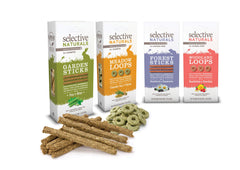 Supreme Garden Sticks pea and mint β rabbit treats for hand feeding and enrichment.