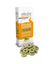 Supreme Meadow Loops pack-front: four-pack treats for rabbits and guinea pigs.