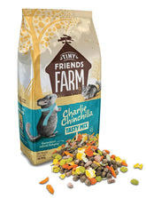 Supreme Petfoods Charlie packaging front shows balanced chinchilla nutrition.