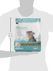 Supreme Petfoods Science Selective chinchilla pellets closeup illustrating tasty, complete daily feed.