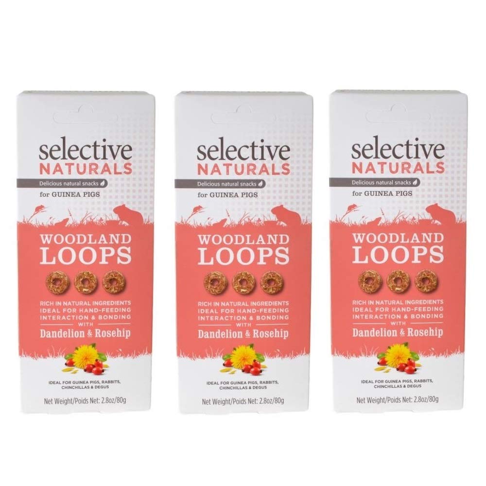 Supreme Selective Naturals Woodland Loops packaging, ideal for hand feeding and bonding.