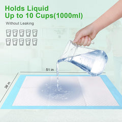 Supronlove pad back with PE film for leak-proof border.