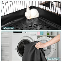 Suumerpety Rabbit Playpen wheels enable smooth repositioning in the home