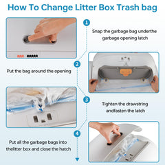 SUW drum-design self-cleaning litter box for safer use