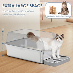 Suzzipaws anti-leakage overlap design prevents leaks during cat exits
