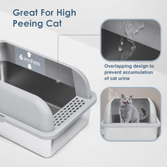 Suzzipaws non-stick stainless steel surface for quick cleaning and odor resistance