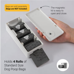 SVD.PET poop bag dispenser modern white design for any space