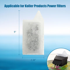 SW PRODUCTS Koller power filter cartridge shown with easy-grip tap