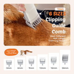 Sweetcrispy stainless steel and ceramic blades deliver precise cuts for all fur types.