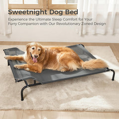 Sweetnight dog bed Teslin mesh provides breathable cooling and easy cleaning.