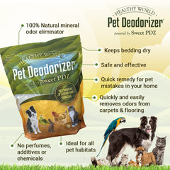 Sweet PDZ Healthy World odor elimination on carpet and floors reduces lingering smells