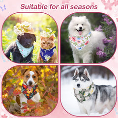 Sweetude soft polyester dog bandana texture for comfortable wear.