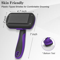 Swihauk ergonomic handle provides comfortable grip during brushing sessions.
