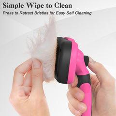 Swihauk brush highlights skin-friendly bristles for gentle grooming sessions