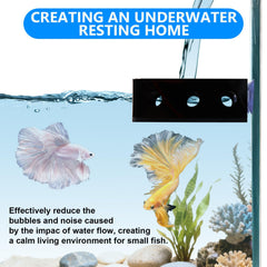 Swirge rectangle baffle fits neatly in your aquarium to minimize disruption.