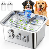 SwSun 3-gallon fountain offers large capacity for multi-pet homes.